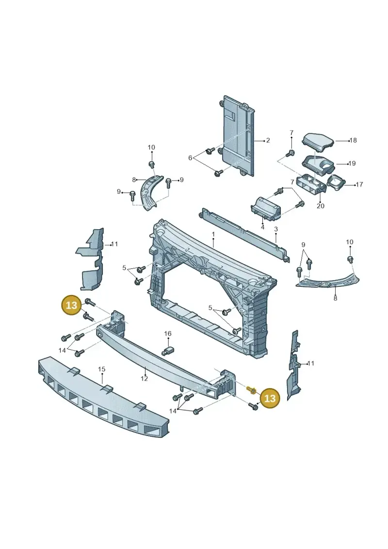 N90896301 — SEAT Toledo Reference (2015-2019) diagram 740805000, position 13