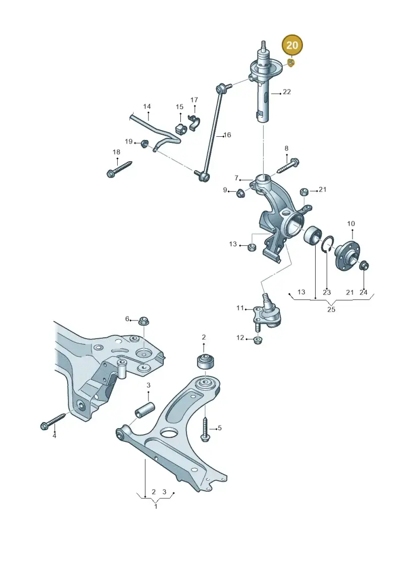 N90908102 — SEAT Mii electric (2020-2021) diagram 723407000, position 20