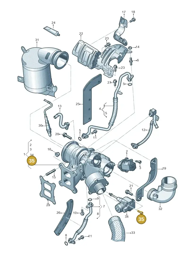 N90923801 — SEAT Leon ST Stylance (2012-2016) diagram 754145610, position 35