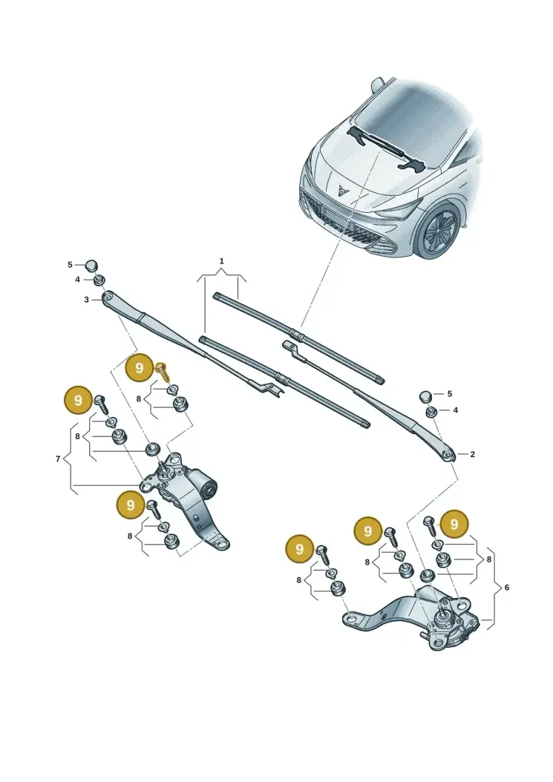 N90928702 — SEAT EBoost CUPRA (2021-) diagram 10s955000, position 9