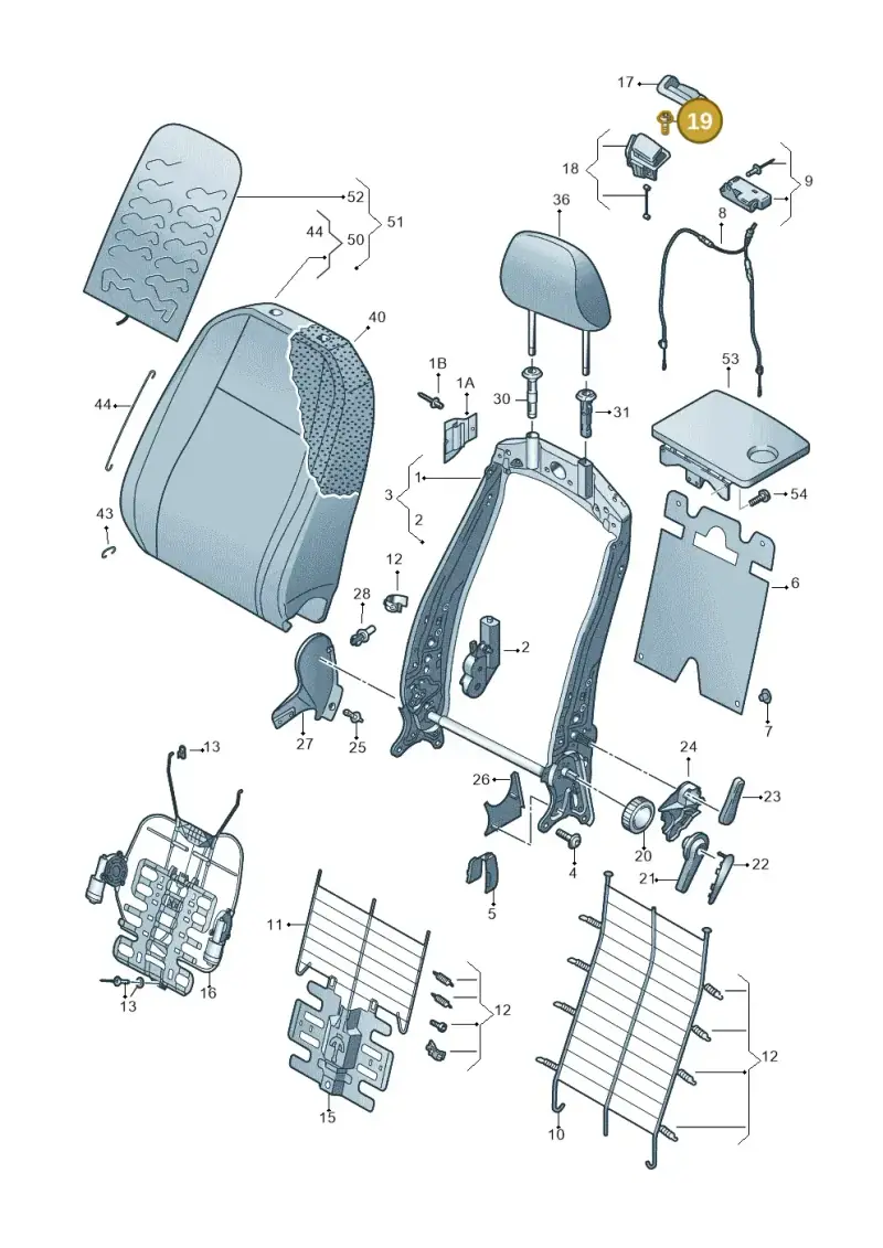 N90944603 — SEAT Leon ST Stylance (2016-2020) diagram 830881050, position 19
