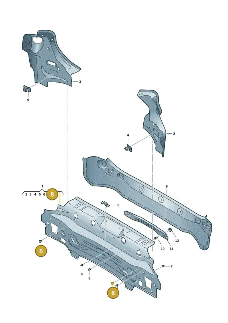 N90945402 — SEAT Formentor TSI CUPRA (2020-) diagram 5ff813000, position 8