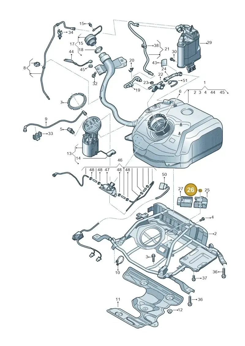 N90947201 — SEAT Formentor TSI CUPRA (2020-) diagram 596201040, position 26