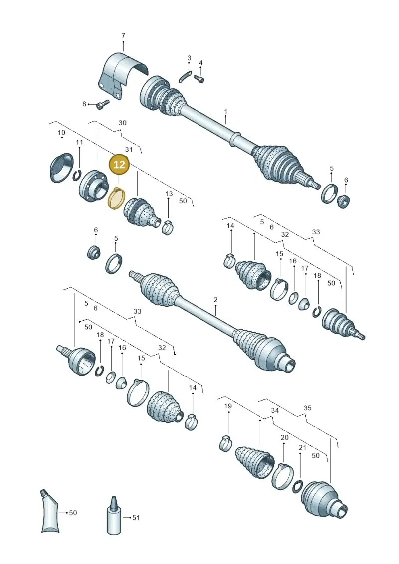 N90947301 — SEAT Toledo Reference (2015-2019) diagram 773407600, position 12