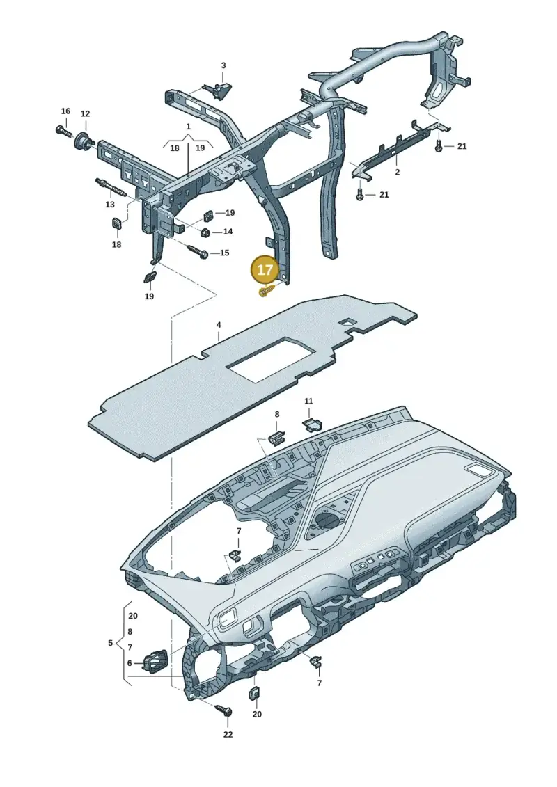 N90959003 — SEAT EBoost CUPRA (2021-) diagram 10a857000, position 17