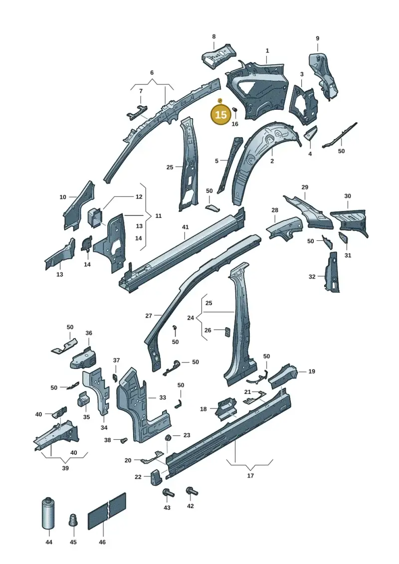 N90960502 — SEAT Tavascan Cupra (2023-) diagram 20h809000, position 15