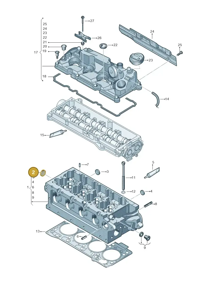 N90976102 — SEAT Leon style (2019-) diagram 884103650, position 2