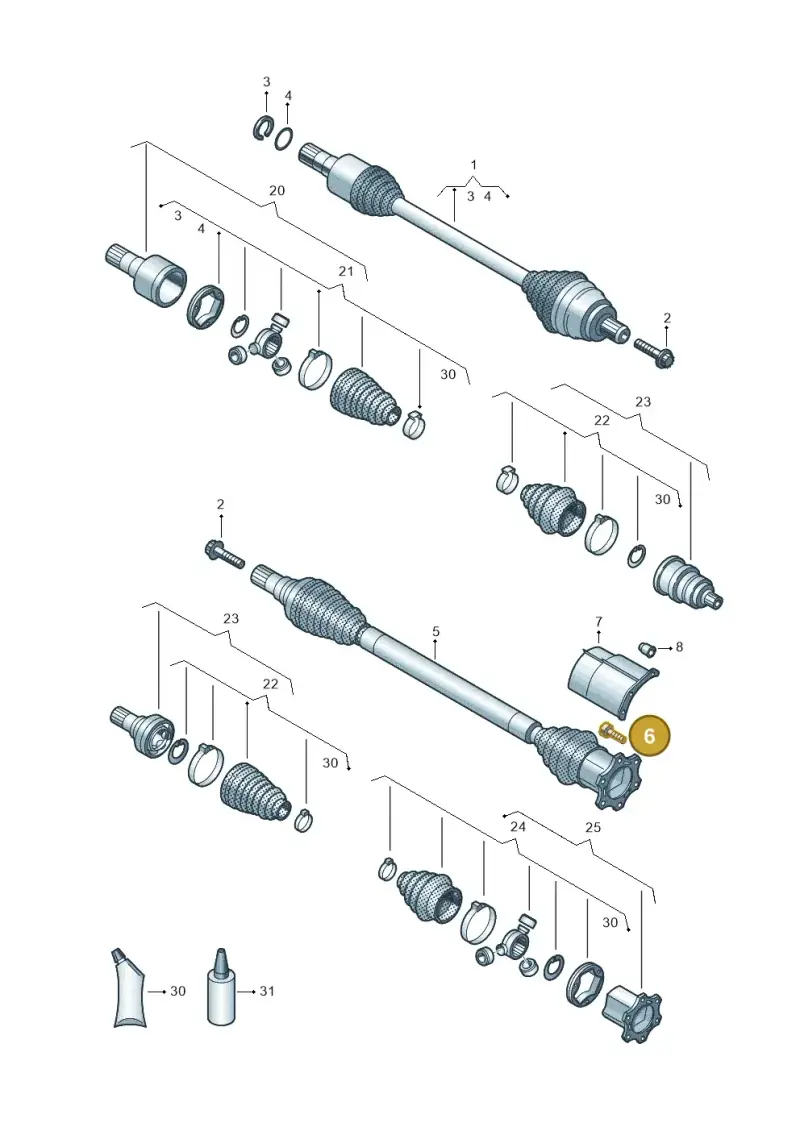 N90991002 — SEAT Formentor TSI CUPRA (2020-) diagram 827407390, position 6
