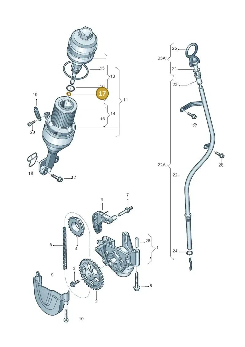 N91000601 — SEAT Ibiza Reference (2012-2012) diagram 253115030, position 17
