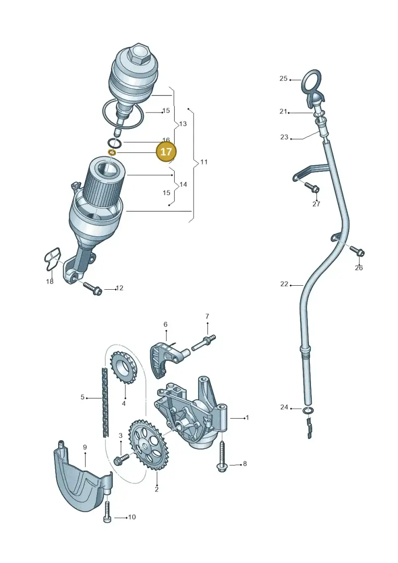 N91000601 — SEAT Toledo Reference (2012-2015) diagram 747115050, position 17