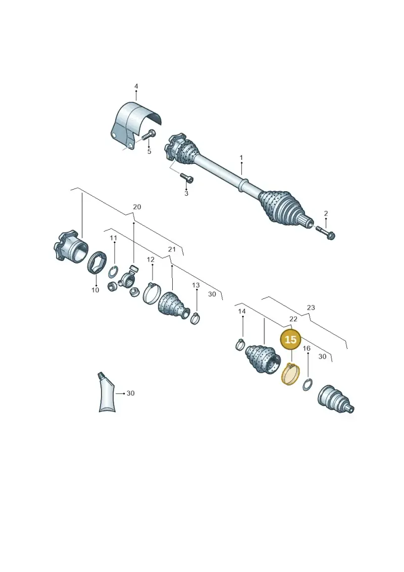 N91023501 — SEAT Leon ST Stylance (2016-2020) diagram 460407560, position 15