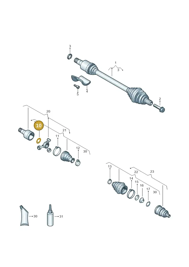 N91092101 — SEAT Leon ST Stylance (2016-2020) diagram 460407500, position 10