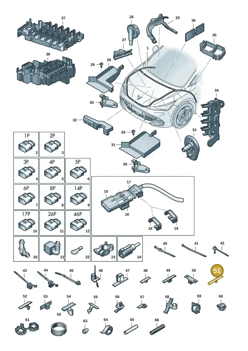 N91115901 — SEAT EBoost CUPRA (2021-) diagram 10s971080, position 51