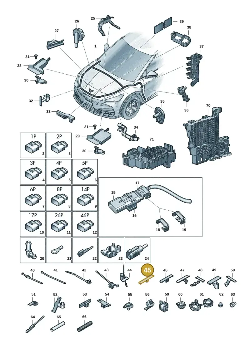 N91115901 — SEAT Tavascan Cupra (2023-) diagram 20h971080, position 45