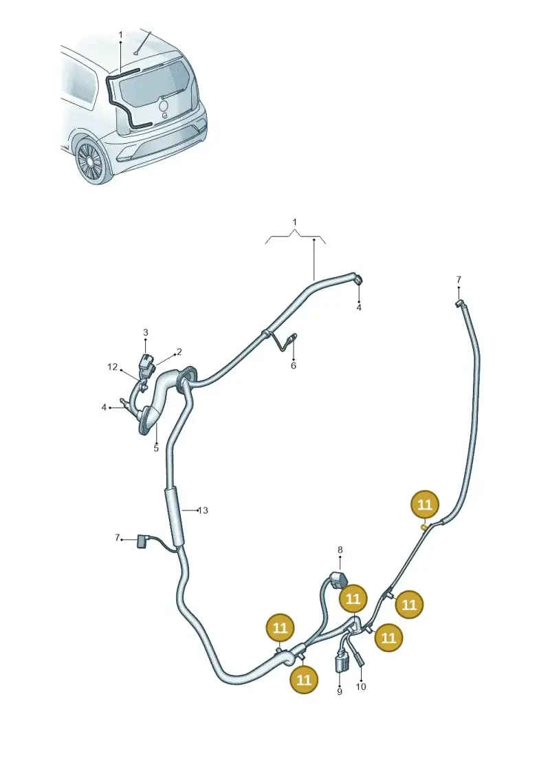 N91115901 — SEAT Mii electric (2020-2021) diagram 892972081, position 11