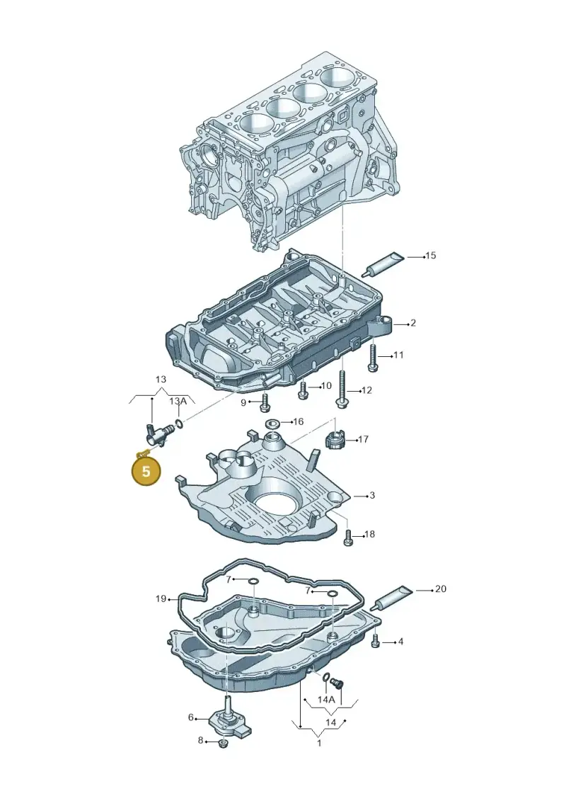 N91127901 — SEAT Ateca Style (2016-) diagram 724103060, position 5