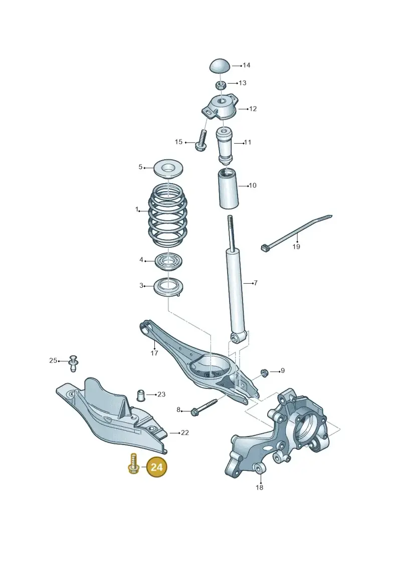 N91133501 — SEAT Formentor TSI CUPRA (2020-) diagram 746511050, position 24