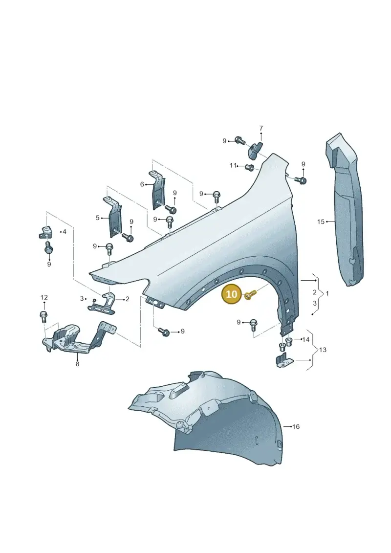 N91136801 — SEAT Formentor TSI CUPRA (2020-) diagram 5ff821000, position 10