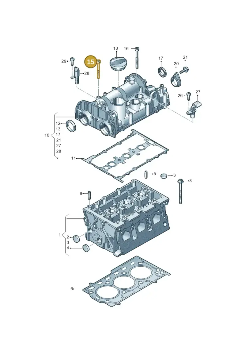 N91165001 — SEAT Ibiza FR (2017-) diagram 837103400, position 15