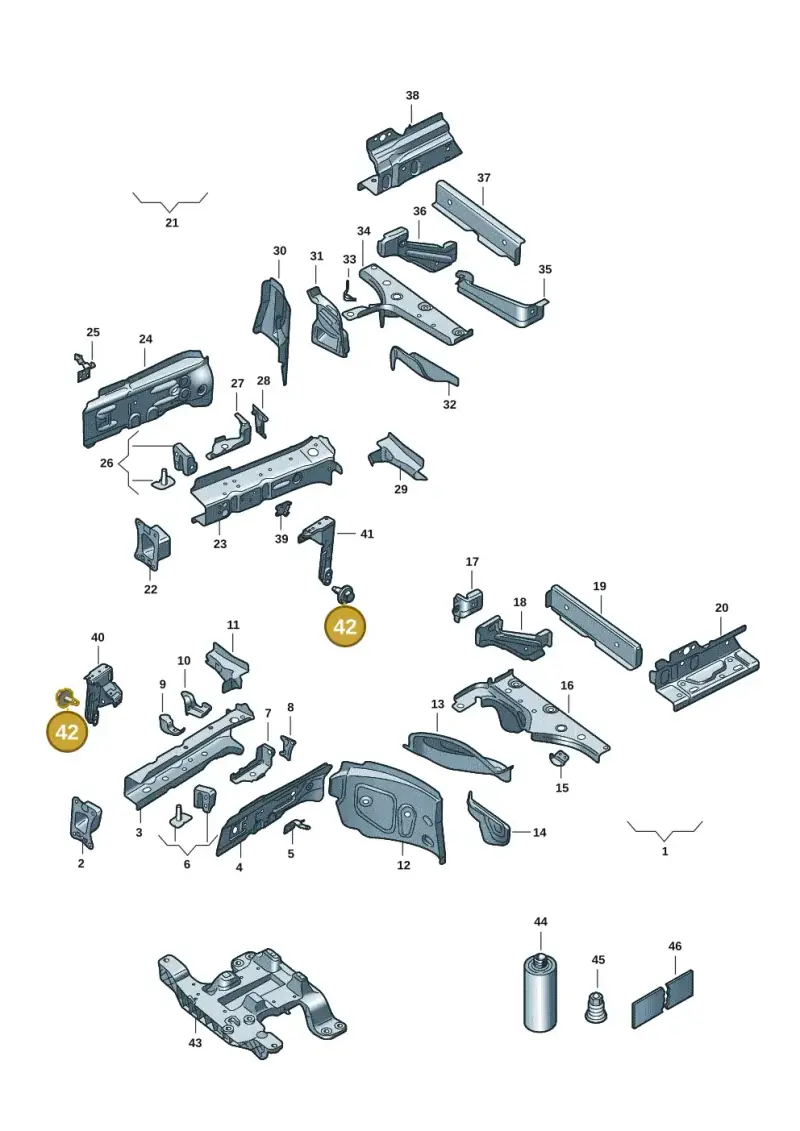 N91174701 — SEAT Tavascan Cupra (2023-) diagram 10s803000, position 42