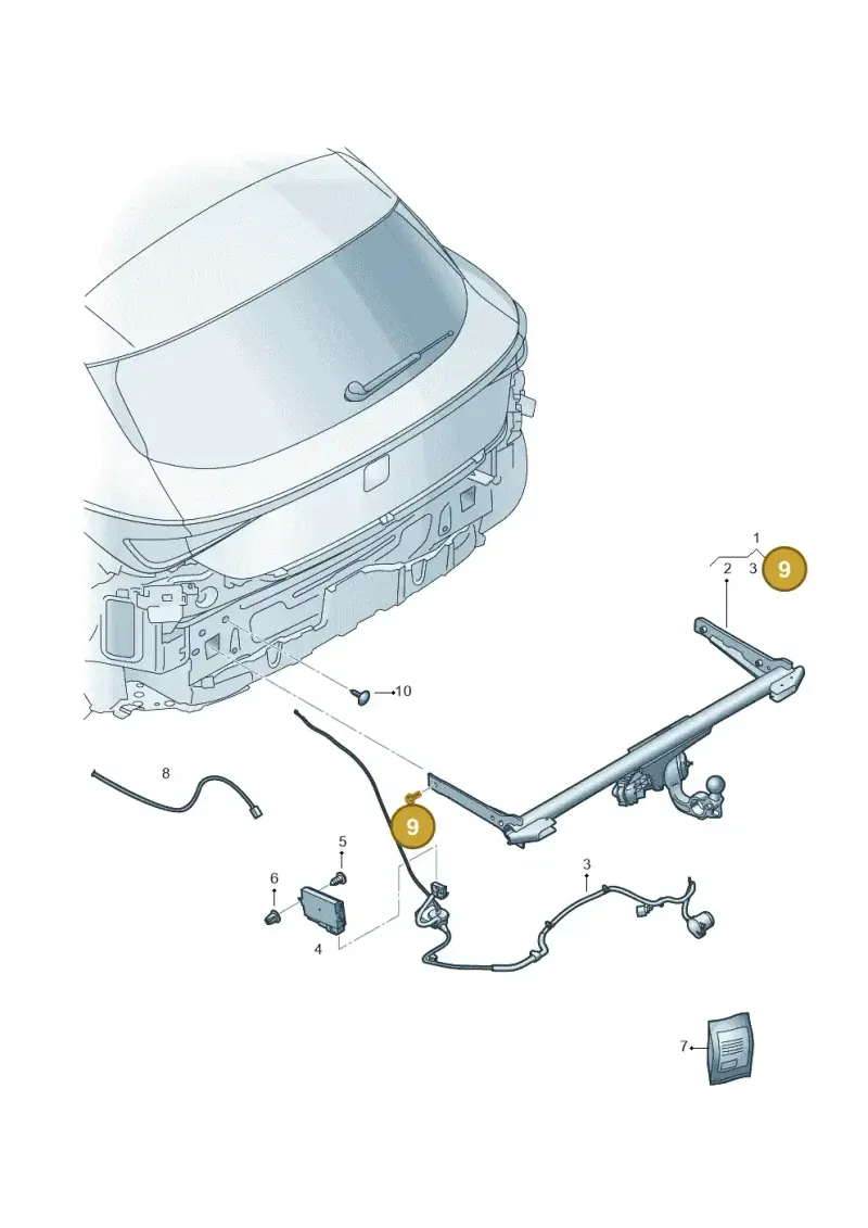 N91178401 — SEAT Formentor TSI CUPRA (2020-) diagram 5fn945055, position 9