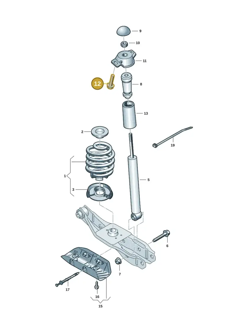 N91235901 — SEAT Tavascan Cupra (2023-) diagram 10a511000, position 12
