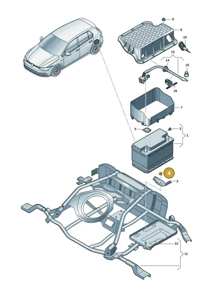 N91246401 — SEAT Formentor TSI CUPRA (2020-) diagram 5h0915030, position 4