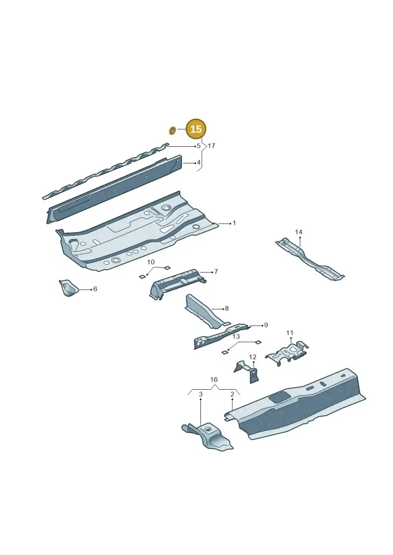 N98922802 — SEAT Toledo Reference (2015-2019) diagram 740803100, position 15
