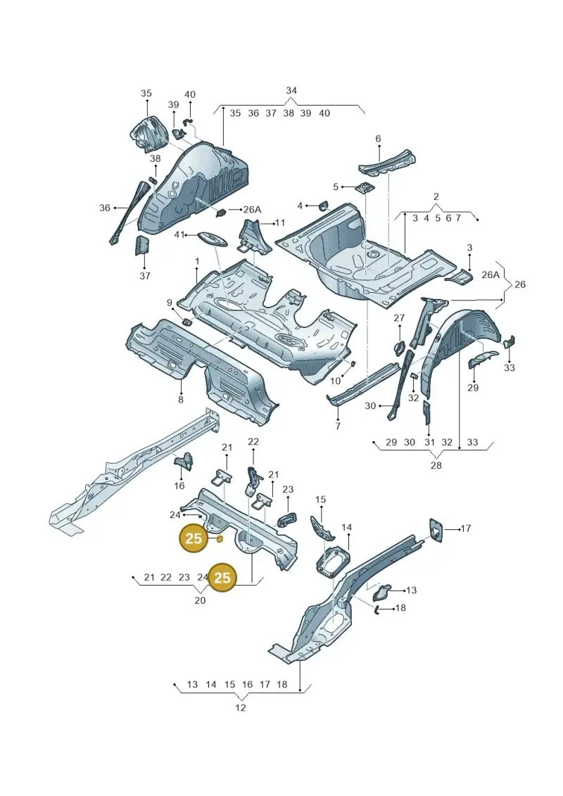 N98922802 — SEAT Arona FR (2017-) diagram 835803100, position 25