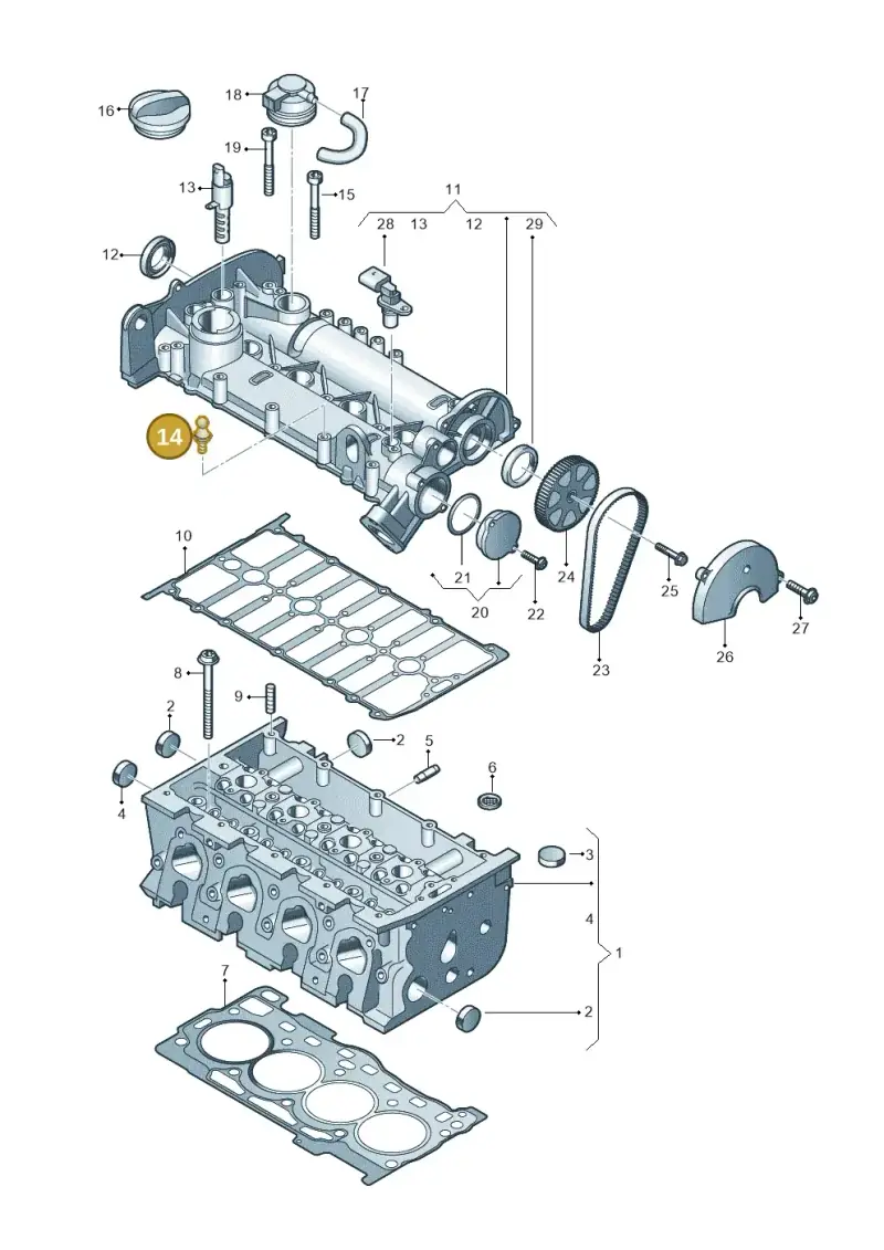 WHT000355 — SEAT Leon style (2019-) diagram 746103410, position 14