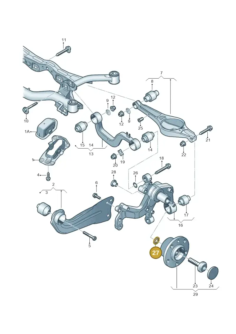 WHT000412 — SEAT Alhambra Stylance (2015-2022) diagram 460505100, position 27