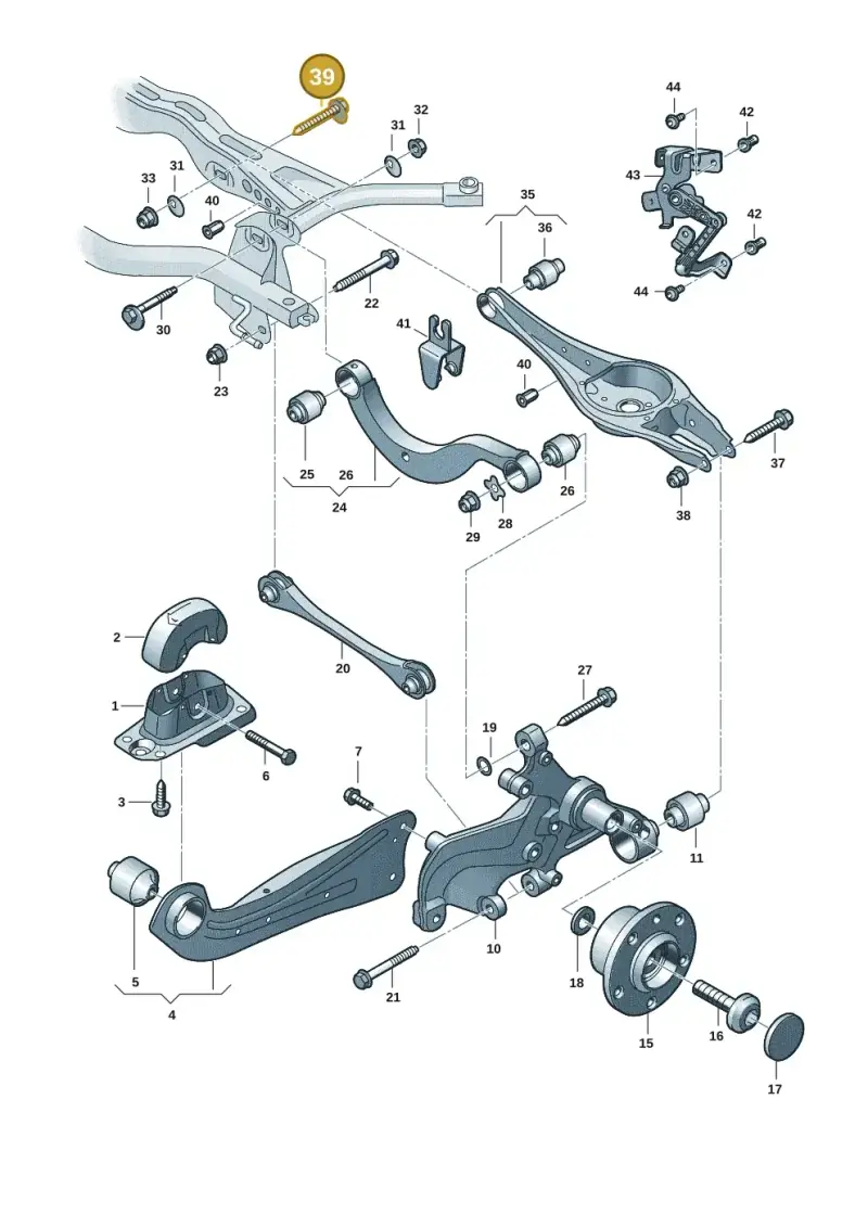 WHT001761 — SEAT Formentor TSI CUPRA (2020-) diagram 2gk505050, position 39
