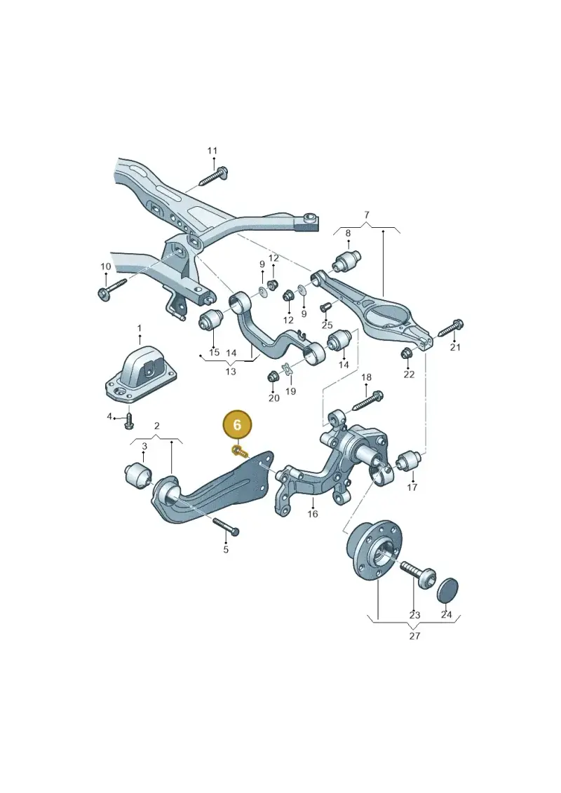 WHT003468 — SEAT Altea XL Reference (2010-2013) diagram 409505050, position 6