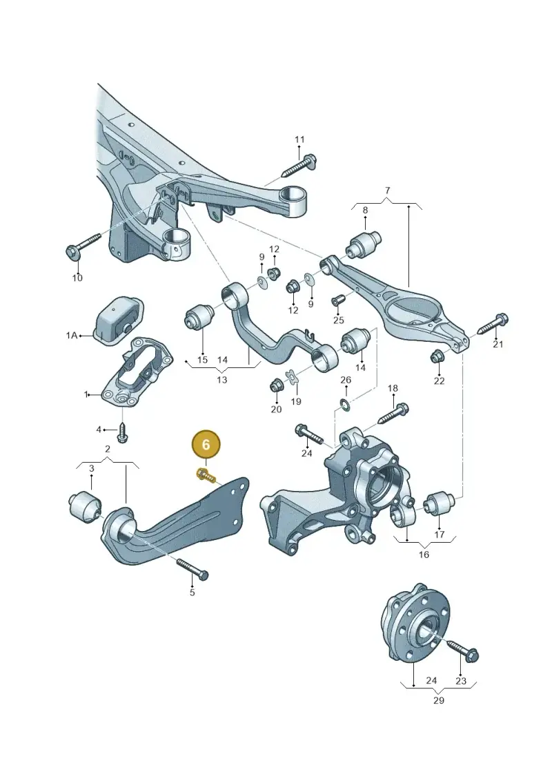 WHT003468 — SEAT Altea XL Reference (2010-2013) diagram 460505300, position 6