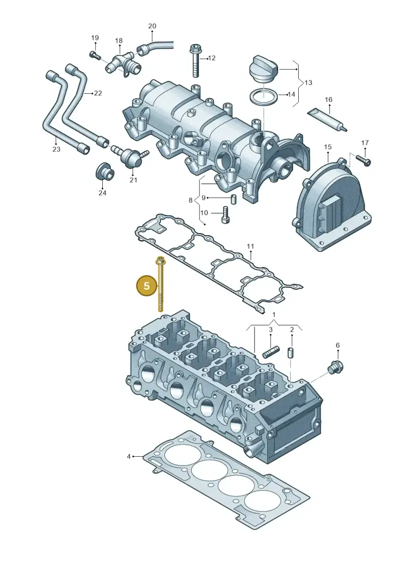 WHT004790 — SEAT Altea XL Reference (2013-2013) diagram 718103410, position 5