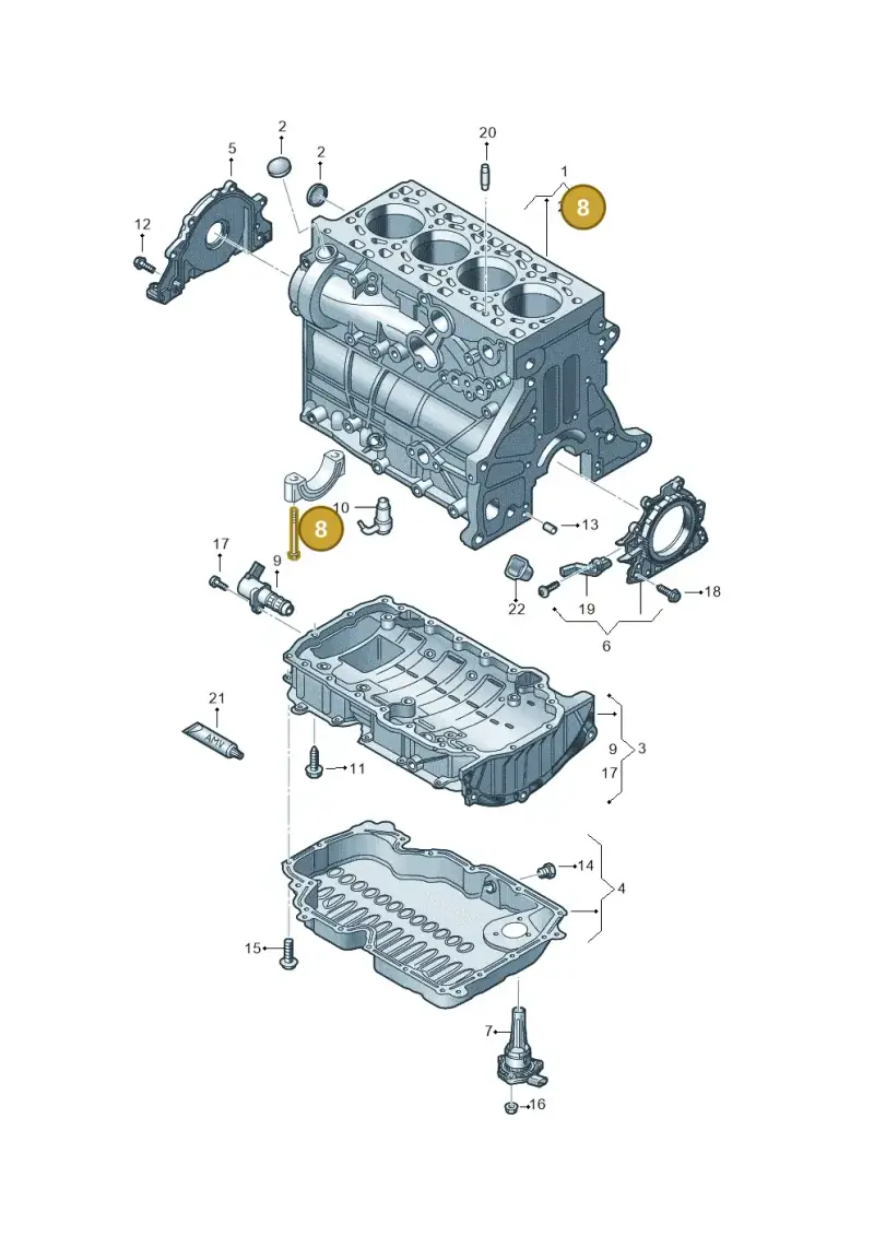 WHT008383 — SEAT Formentor TSI CUPRA (2020-) diagram 5h0103036, position 8