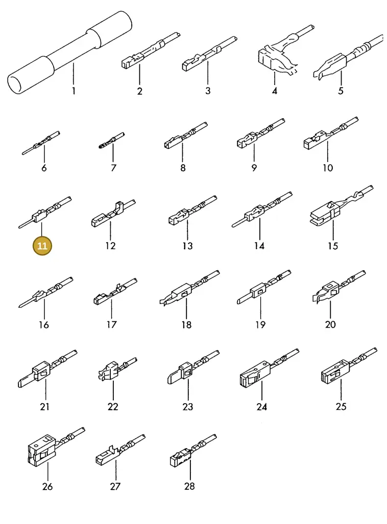 000979012E — Skoda 1J0 platform diagram 198979300, position 11