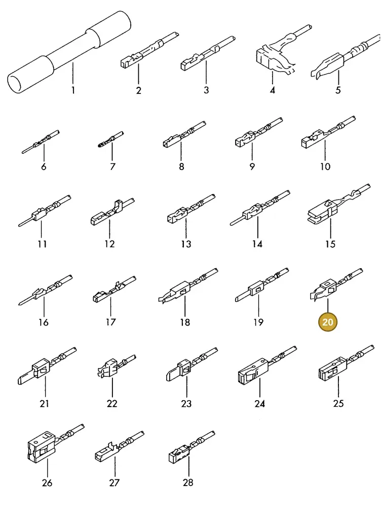 000979021EA — Skoda 1J0 platform diagram 198979300, position 20