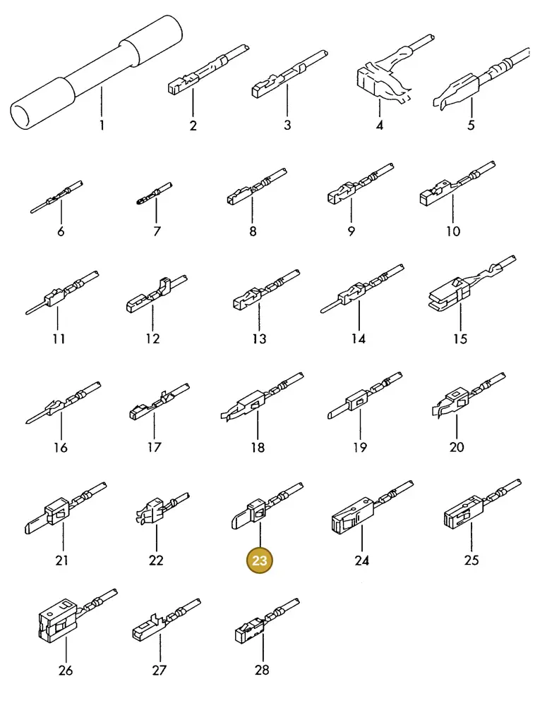 000979024E — Skoda 1J0 platform diagram 198979300, position 23