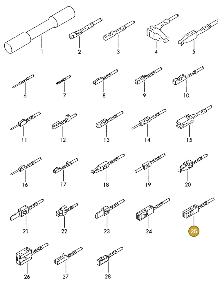 000979026E — Skoda 1J0 platform diagram 198979300, position 25