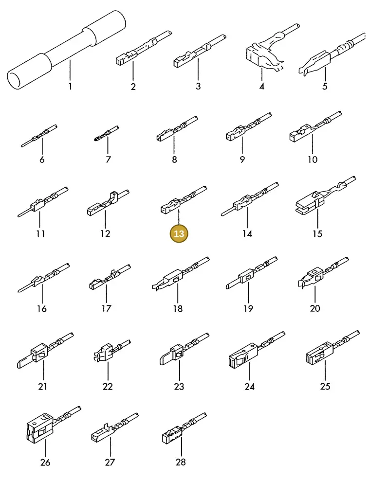 000979034E — Skoda 1J0 platform diagram 198979300, position 13