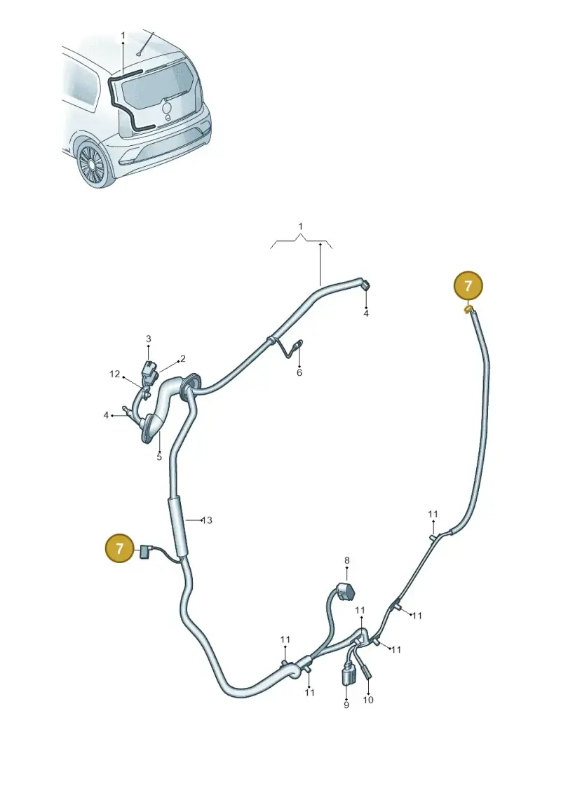 000979207E — Skoda Citigo (2019-2021) diagram 892972081, position 7