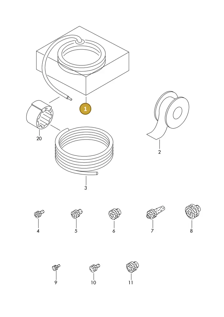 000979987C — Skoda 1J0 platform diagram 198979200, position 1