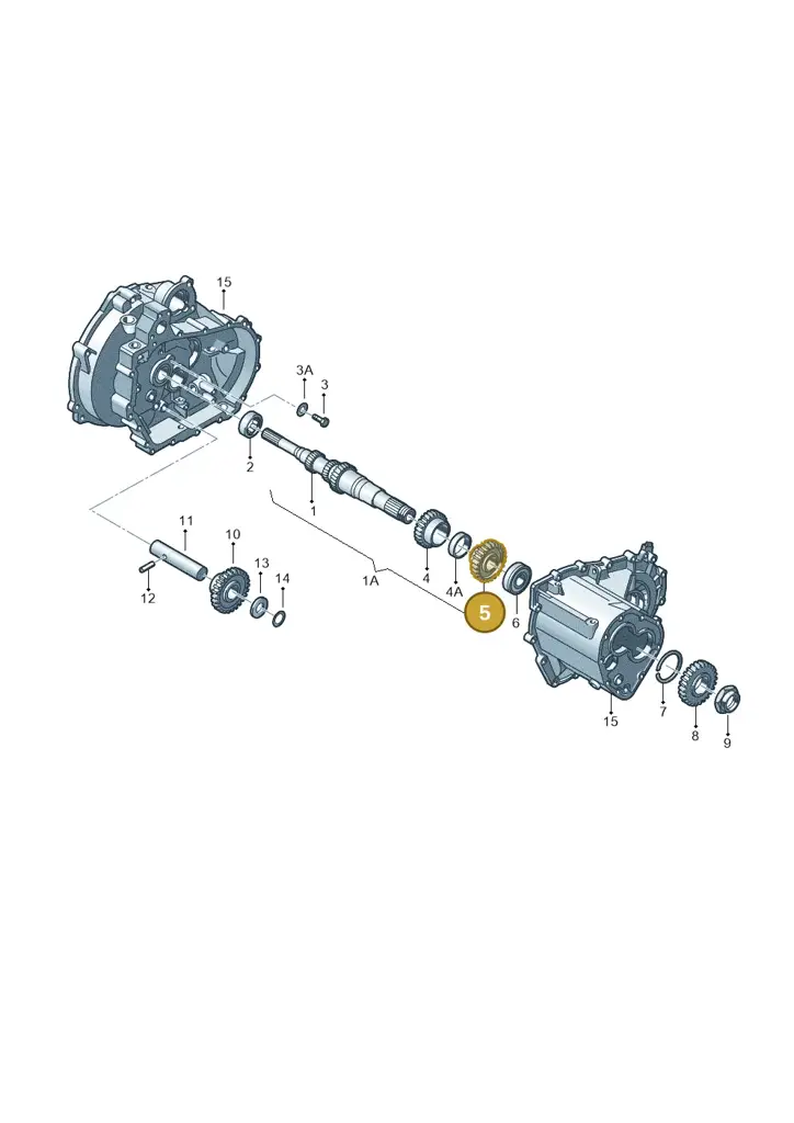 002311351F — Skoda OCTAVIA/COMBI/4X4 01> (2000-) diagram 231311210, position 5