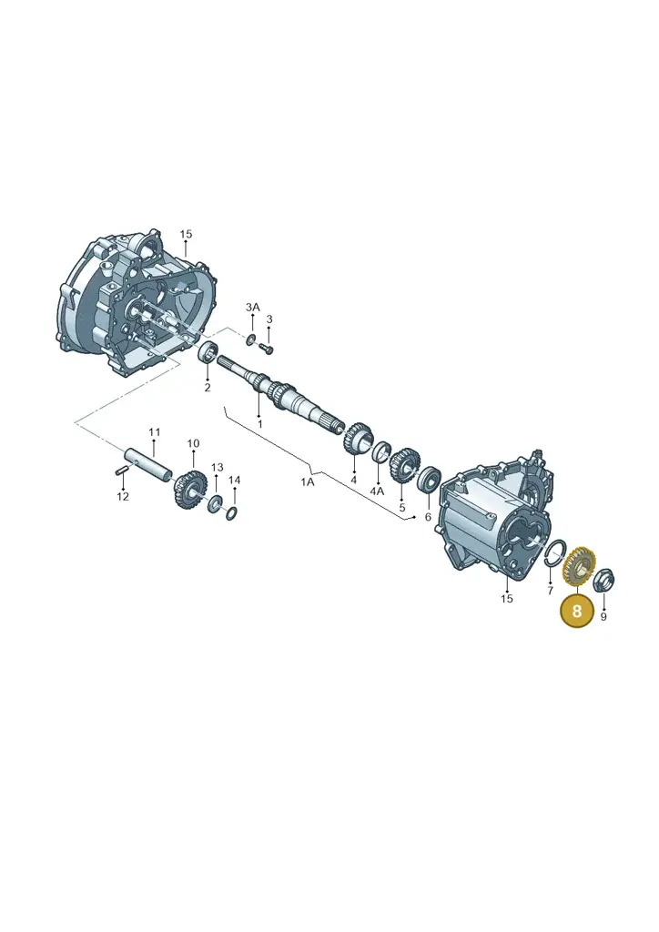 002311361G — Skoda OCTAVIA/COMBI/4X4 01> (2000-) diagram 231311210, position 8