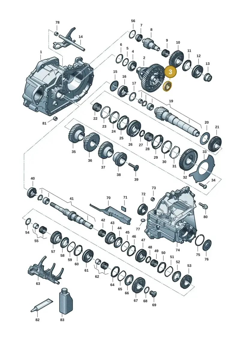 002517185M — Skoda Octavia (2019-2024) diagram 5h0311150, position 3