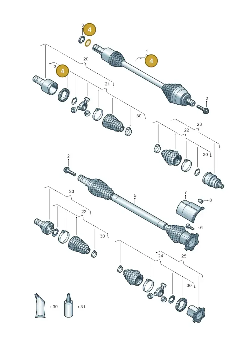 01M323255 — Skoda Kodiaq (2024-) diagram 827407390, position 4