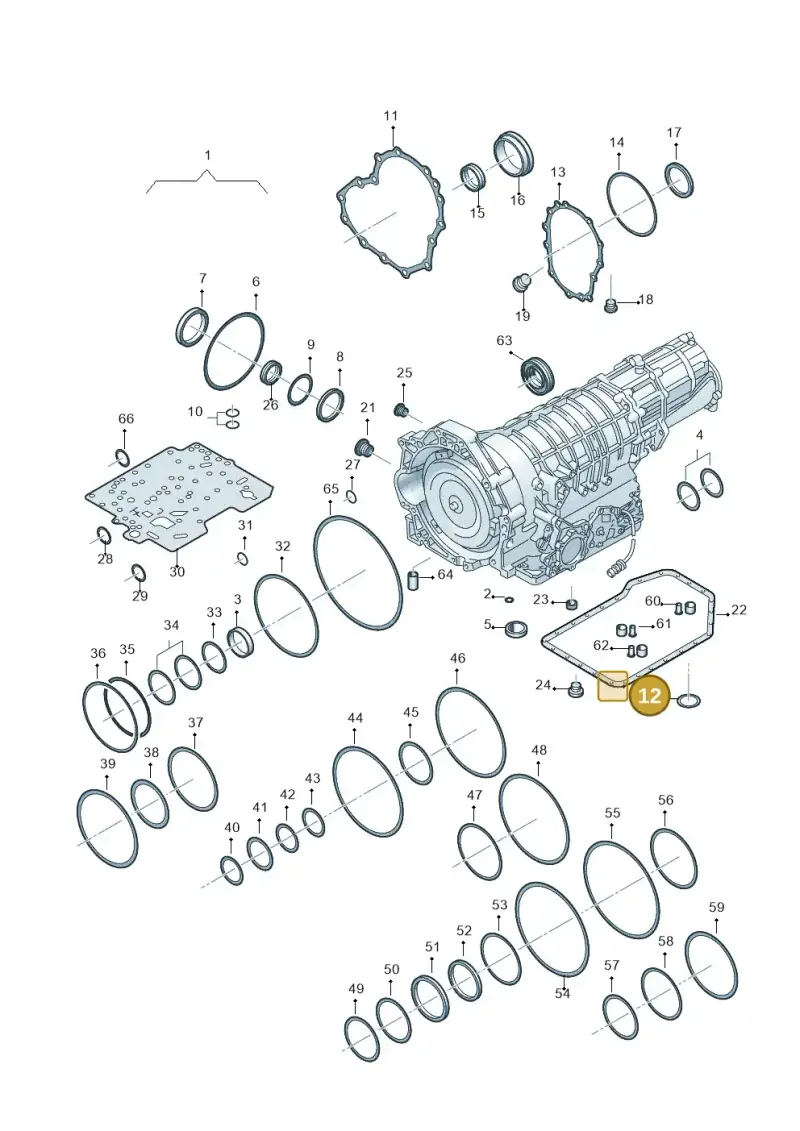 01V321379 — Skoda SUPERB                 02> (2001-) diagram 264321500, position 12