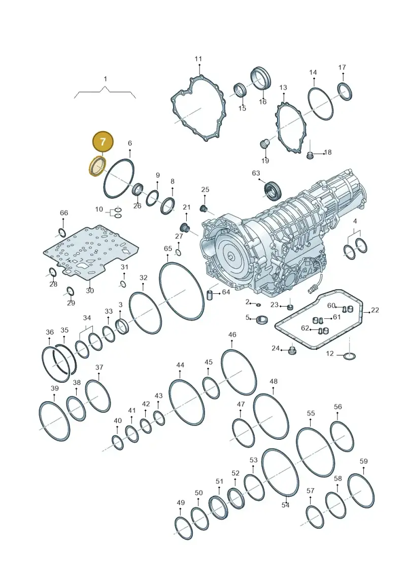 01V409399 — Skoda SUPERB                 02> (2001-) diagram 264321500, position 7