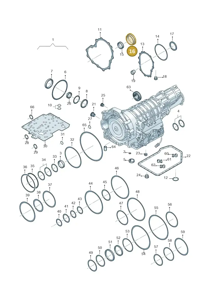 01V409400A — Skoda SUPERB                 02> (2001-) diagram 264321500, position 16